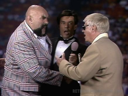 Ox Baker and The Crusher get into it with Eric Bischoff at WCW Slamboree