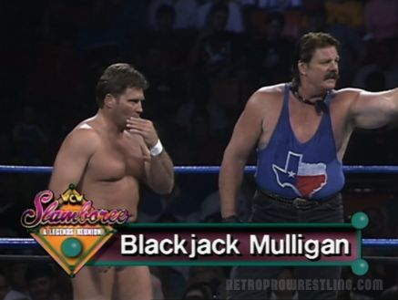 Jumpin' Jim Brunzell and Blackjack Mulligan at WCW Slamboree '93