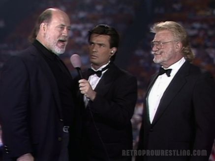 Eric Bischoff interviews the WCW legends