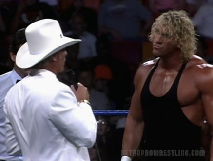 Col. Parker confronts Van Hammer at WCW Slamboree 1993