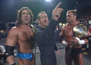 WCW Starrcade 2000 - The Natural Born Thrillers protest CEO Ric Flair's decisions WCW Starrcade 2000 - The Natural Born Thrillers protest CEO Ric Flair's decisions