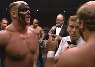 NWA Starrcade 1987 - The Road Warriors faced Arn Anderson and Tully Blanchard for the tag team titles