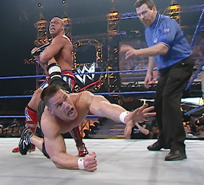 No Way Out 2004 Review - Kurt Angle gets John Cena in an Ankle Lock No Way Out 2004 Review - Kurt Angle gets John Cena in an Ankle Lock