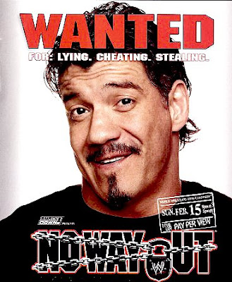 WWE No Way Out 2004 Review - Event poster featuring Eddie Guerrero WWE No Way Out 2004 Review - Event poster featuring Eddie Guerrero