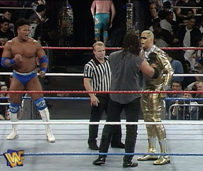 WWF / WWE SURVIVOR SERIES 1996: The Rock Rocky Maivia against Goldust and Crush WWF / WWE SURVIVOR SERIES 1996: The Rock Rocky Maivia against Goldust and Crush