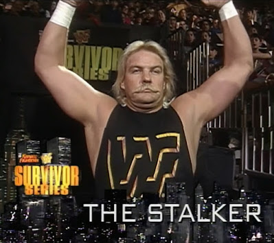 WWF / WWE SURVIVOR SERIES 1996: Barry Windham as The Stalker - Great worker, dumb gimmick WWF / WWE SURVIVOR SERIES 1996: Barry Windham as The Stalker - Great worker, dumb gimmick